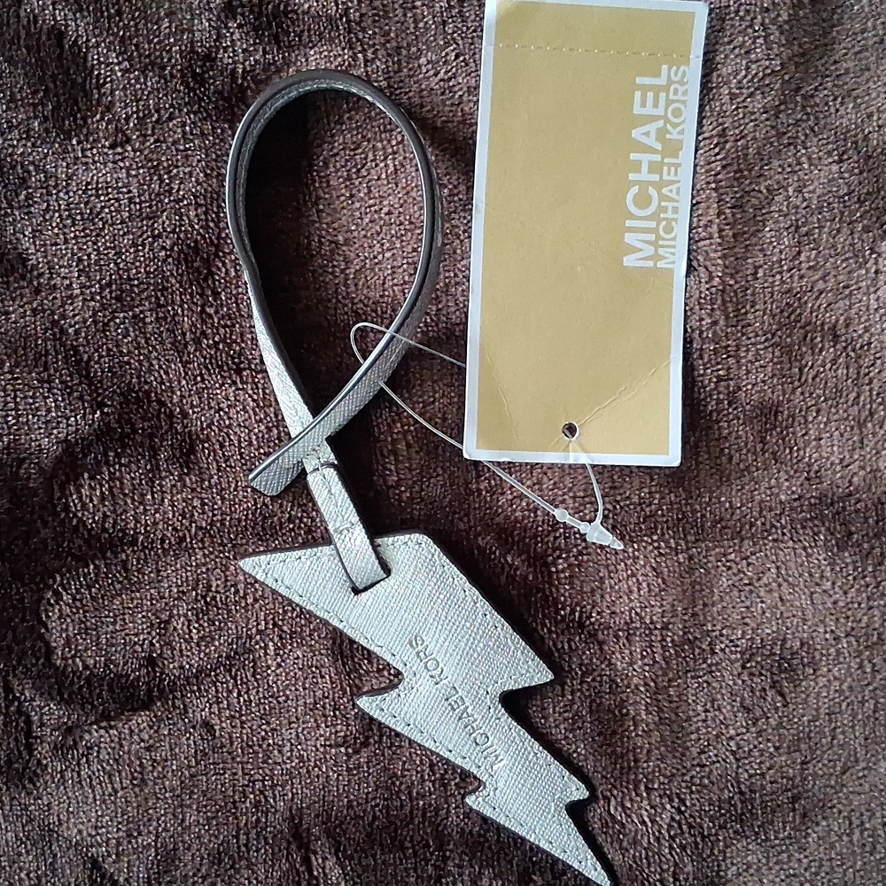 Michael Kors Silver Lightning Bolt Charm